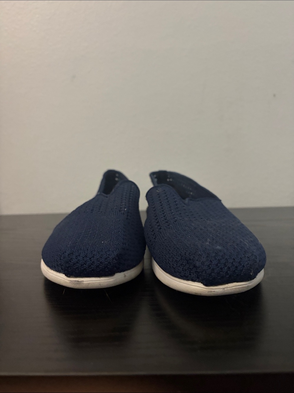BOBS from Skechers Kids Navy Slip-On Knit Sneakers